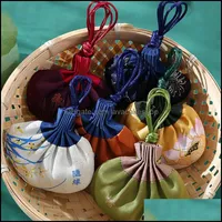 Gift Wrap Event Party Supplies Festive Home Garden Silk Embroidery Jewelry Storage Pouch Bag Dstring Dhgdj