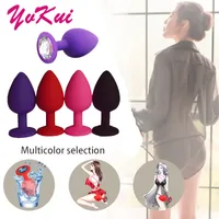 Yukui Silicone Butt Plug Anale 3 Dimensione differente Prodotto sexy giocattoli sexy per le donne coppie dildo vibratore beni adulti18