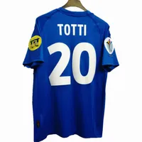 RETRO CLASSY 2000 ITALYS NACIONAL EPENÇÃO JERSEYS Italia Maldini Totti del Piero Cannavaro Inzaghi Nesta Home Football camisa