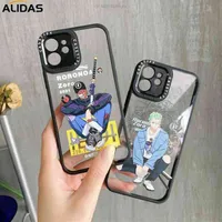 Anime One Luffy Parça Ace Sanji Roronoa Zoro Telefon Kılıfı Için iphone 12 Mini 11 Pro XS Max XR X 7 8 Artı SE Yumuşak Kılıf Arka Kapak AA220325