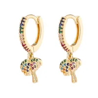 Boucles d'Oreilles Pour Femmes, Bijoux Incustés Cuivre Micro Circon Design, Serpent Ananas Papillon Arc En Ciel