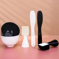 Makyaj Fırçaları DIY Yüz Yüz Maskesi Fırça Kaşığı Ev Yapımı Set Güzellik Çubuğu Araçları Kozmetik Aplikatör Fırça