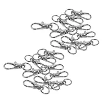 Hooks Rails 20st Metal Clasp Swivel Trigger Clips Snap Key Ring Bags Diy Craft Silverhooks
