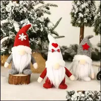 Christmas Decorations Festive Party Supplies Home Garden Fedex Gnomes Ornament Plush Favor Santa Ees Doll Swedis Dh3Rm