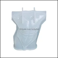 Sieraden zakjes zakken verpakking display 3d lichaamsvorm kaarsenhars vrouwelijk mannelijk model ornamenten sile druppel levering 2021 mxo3z