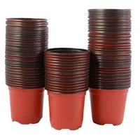 200Pcs 4 Inch Plastic Flower Seedlings Nursery Supplies Planter Pot Pots Containers Seed Starting Pots Planting Storage Bags277E