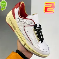 Top quality 2s 2 Basketball Shoes White Varsity Red Black Royal mens women fashion sneakers men designer trainers US 5.5-1211