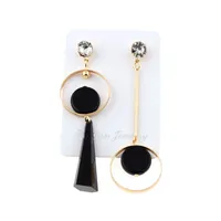 Punk Statement Dangle Earrings Metal Round Geometric Earrings For Women Charm Chandelier Hanging Modern Jewelry gift