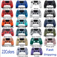 Wholesale 22 Colors Wireless Bluetooth 5.1 Controller for PS4 Vibration Joystick Gamepad Game Controller Play Station With Retail Box