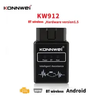 Konnwei KW912 Negro Wifi ELM327 V1.5 PIC18F25K80 OBDII Herramientas de diagnóstico ELM 327 OBD2 Código del vehículo Soporte del lector J1805 Protocolo 1P264Z