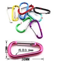 D Shape Carabiner 200LB Mountaineering Buckle Snap Clip Plastic Steel Climbing EDC Backpack Buckle Hook D-Ring lock Tactical Molle Quickdraw Carabiners Ring