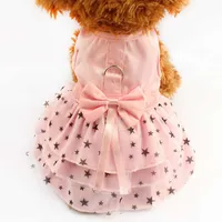 ドッグアパレルアーミペットブラックスターパターンサマードッグドレス犬プリンセスドレス6071033ペットピンクスカート衣料品用品XXS XS S M L XLTHE