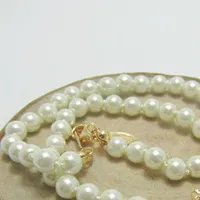 Mujeres Collar de la cadena de perlas satelital Collar de órbita de diario gano de imitación Collar para la fiesta de regalos Accesorios de joyería de alta calidad169N
