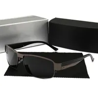 Unisex Sun Glass Langlebiger Gold Silber Metall Rahmen Private -Label Pilotschatten Sonnenbrille mit Box246Q