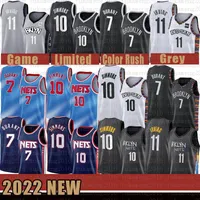 ncaabrooklyn''nets'men 2022 New Ben 10 Simmons Kevin 농구 유니폼 7 Durant Kyrie 72 Biggie 11 Irving 저렴한 대비 색상
