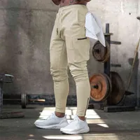 Jogger Fitness Pants Sports Sports Pants Multi-Pocket Mens Prouters Outdoor Disual Disual Sails Solid Color Buants L220607