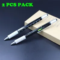 2pcs pacote 6 em 1 ferramenta caneta caneta de alumínio de alumínio de alumínio