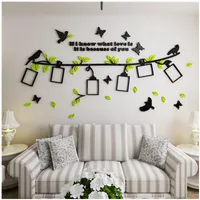 Wall Stickers Po 3D Acrylic Stereoscopic Decorative Sofa Living Room Bedroom Background Home Furnishing Bird StickersWall