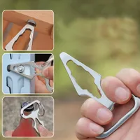 Многофункциональные мужские брелки для брелок на открытом воздухе для кемпинга поставки брелок EDC Self-ShapeSemense Spike Tools Drench Key Ring