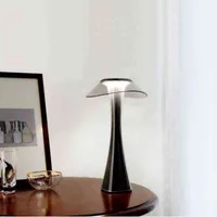 ノルディックLEDテーブルランプ3ステップ調光可能なベッドルームベッドサイドUSBワイヤレス充電器スマートタッチスイッチ装飾クリスタルデスクランプH220423