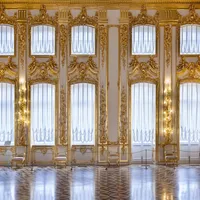 Gold Mosaic White Wall Art Art Backdrop Bright Windows Luxury Indoor Castle PO Studio Fond 10x10ft258w