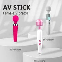 2022For_orgasmvibrator für Frauen Sex Toys Elektrische AV -Stick -Sexspielzeug für ein Paar Masturbator für Frau Vagina Dildo Anal Plug2862