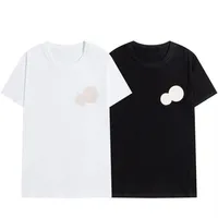 2020 Новый люкс вышивка футболки моды персонализированные мужчины и женщины дизайн футболки Женские футболки высококачественные черно-белые100227E