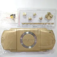 Gold color replacement full housing shell cover case with buttons kit for PSP1000 PSP 1000 Game Console Repair Parts318J