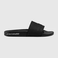 new fashion Black rubber slide sandals for mens and womens indoor causal flats flip flops size euro35-45242v