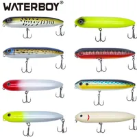 Waterboy Doggy Walk Pencil Fishing Lure 11cm 21g Long Casting Popper Splashing Top Water Floating Lifeliked Action Hard Bait229t