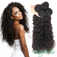 9A Peruvian Virgin Hair Bundles Brazilian Malaysian Wet And Wavy Hair Loose Water Natural Deep Wave Afro Kinky Curly Human Hair Ex213Y