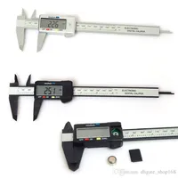 150 mm 6inch LCD Digital Electronic Carbon Fiber Vernier Gauge Micromètre Caliper Plastique 273V