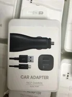 with retail packaging box oem quality qc3.0 dual usb port 15w Car Charger Adapter Bullet fast adaptive car sockets 3.1a for Samsung s6 s7 s8plus note 5 s21 E929UWE 920ub