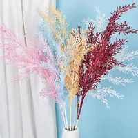 Fiori decorativi ghirlande artificiali flussi 5 forchette riso albizzia erba 107 cm soggiorno vaso disposizione floreale decorazione guida per matrimoni