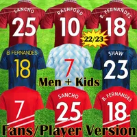 Manchester 2020 2021 United GREENWOOD BRUNO FERNANDES POGBA Vermelha unida Camisa de Futebol RASHFORD Crianças jerseys kit MAN Camisa de Futebol UTD 20 21 equipamentos