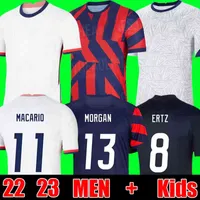 2021 2022 Custom Pulisic McKennie Away Soccer Jerseys 21 22 Aaronson Musah Usas Rapinoe Morgan Lloyd America Football Shirt United States LL