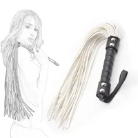 2021 Nuovo Whip in pelle giochi per adulti BDSM Landage Restringe Whips Sexy Toys for Woman Fantasy Flugger Cosplay Slave Torturing Gear