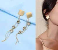 Dangle Chandelier Bohemian Earings Fashion Jewelry 다층 체인 Tassel Square Geometry Long Drop Earrings 2022 Womendan의 진술