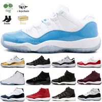 Jumpman 11 Men Basketball Shoes 11s Women 25th Anniversary WMNS Concord 45 Space Jam Cap and Gown Legend Blue sport sneakers shoe Y6