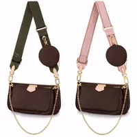 Luksusowe multi Pochette Bag Designer Crossbody for Women z regulowaną ceną paska Accessoires Black Brown Vintage marki wielokolorowej worki na ramię