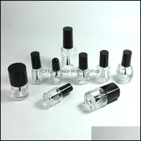 Verpakking flessen kantoor schoolbedrijf industrieel lege helder glazen gelish nagellak flesolie olie 5-8-10-12-15 ml ronde vierkante vorm met b