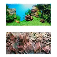Decorations Juwel HD Fish Tank Background Painting . PVC Double Sided Aquarium Poster Decoration Wall312a