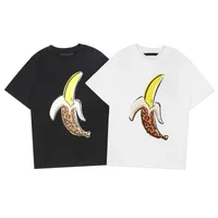 22SS Spring Summer Europe Italie Banana Print T-shirts Mens Tshirt Women Vêtements Casual Cotton Tee