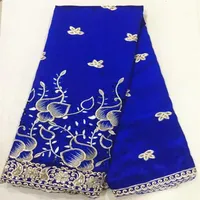 5 meter Mooie Royal Blue Cotton Fabric African George Lace Fabric met G238o