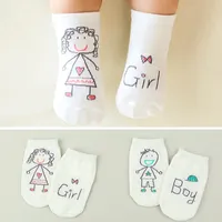 New Spring Baby Socks 신생아면 소년 소녀 귀여운 유아 비대칭 안티 슬립 양말 978 E3