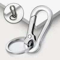 GOUD BUCKLE KEYCHAIN ​​CLIMBING HOOK CAR Simple Strong Carabiner Shape Accessories Metal Vintage Key Chain Ring 220610