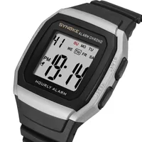 Wristwatches SYNOKE Digital Watch Men Sport Pedometer Waterproof 30M Fashion Countdown Military Clock Relogio Resistant