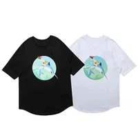 Paiman New Plate Palm Short Sleeve Mermaid Tide Tide Third T-Shirt Shirt Lottomed Top Top Usisex