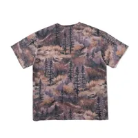 22SS 아티스트 이탈리아 눈 산 숲 T 셔츠 티 유럽 남자 여자 그림 봄 여름 고품질 캐주얼 코튼 티셔츠