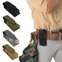 Tactical Acessórios Molle Mille Mille Mil Magrecida Mag Bag Lanterna Bolsa Tocha Tocha Caso Outdoor Hunting Faca Holster.